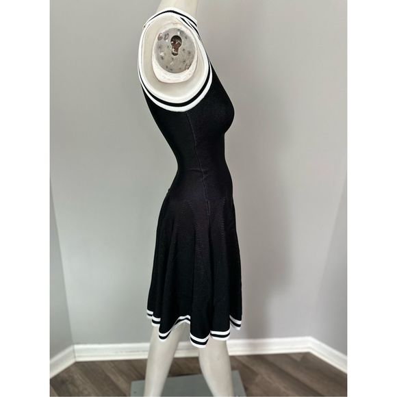 Balmain Pleated Knit Skater Minidress US 2 $2400 - Picture 8 of 12